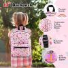 imageGoplus 5 Piece Kids Luggage Set 16 Carry on Suitcase w13 Backpack Neck Pillow Hardside Spinner Toddler Luggage Travel Rolling Suitcase for Boys Girls Gifts Pink OwlPink  Owl
