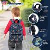 imageGoplus 5 Piece Kids Luggage Set 16 Carry on Suitcase w13 Backpack Neck Pillow Hardside Spinner Toddler Luggage Travel Rolling Suitcase for Boys Girls Gifts Navy Space DinoNavy  Space Dino