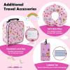 imageGoplus 5 Piece Kids Luggage Set 16 Carry on Suitcase w13 Backpack Neck Pillow Hardside Spinner Toddler Luggage Travel Rolling Suitcase for Boys Girls Gifts Pink OwlPink  Owl