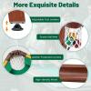 imageGoplus 55 Pool Table Set Folding Billiards Table 2 Cue Sticks 16 Balls 2 Chalks Triangle Brush Foldable Legs Portable Game Table for Kids Adults Family Game Room Bar Office