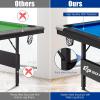 imageGoplus 6 FT Folding Pool Table 76 Inch Portable Billiard Tables for Adults WFoldable ampamp Locking Legs Adjustable Feet Full Accessory Kit of 2 Cues 16 Billiard Balls Triangle Brush Chalk