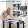 imageGoplus 6in1 Multi Game Table Combo Game Table wBasketball Billiards Ping Pong Hockey Shuffleboard Bowling Adults Space Saving Combination Game Table Set for Party Game Room Arcade