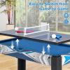 imageGoplus 6in1 Multi Game Table Combo Game Table wBasketball Billiards Ping Pong Hockey Shuffleboard Bowling Adults Space Saving Combination Game Table Set for Party Game Room Arcade