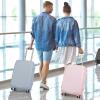 imageGoplus Carry On Luggage 20 Inch Lightweight 100 PC Hardshell Suitcase with TSA Lock Height Adjustable Handle Spinner Wheels Airline Approved Luggage for Travel Business Light Steel BlueLight Steel Blue