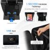 imageGoplus Carry On Luggage 20 Inch PC Hardside Suitcase with Front Pocket Foldable Tabletop USB Charging Port Double TSA Lock Spinner Wheels Lightweight Spinner Trolley for Business Trips
