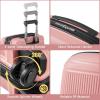 imageGoplus Carry On Luggage Set 2 Piece Airline Approved 20 Suitcase ampamp 14 Cosmetic Case Expandable Lightweight Hardshell Luggage wUSB Port TSA Lock Spinner Wheels Pink