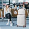 imageGoplus Carry On Luggage Set 2 Piece Airline Approved 20 Suitcase ampamp 14 Cosmetic Case Expandable Lightweight Hardshell Luggage wUSB Port TSA Lock Spinner Wheels White