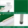 imageGoplus Classic Foldable Mahjong Table 35 Square Green 4 Cup Holders ampamp 4 Chip Grooves Foldable for Adults Domino Game CampingClassic Mahjong Table  Green