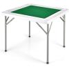 imageGoplus Classic Foldable Mahjong Table 35 Square Green 4 Cup Holders ampamp 4 Chip Grooves Foldable for Adults Domino Game CampingClassic Mahjong Table  Green