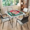 imageGoplus Classic Foldable Mahjong Table 35 Square Green 4 Cup Holders ampamp 4 Chip Grooves Foldable for Adults Domino Game CampingTable wRemovable Mat  Green