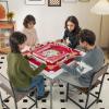 imageGoplus Classic Foldable Mahjong Table 35 Square Green 4 Cup Holders ampamp 4 Chip Grooves Foldable for Adults Domino Game CampingTable wRemovable Mat  Red