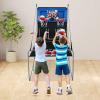 imageGoplus Foldable Dual Shot Basketball Arcade Game Basketball Hoop Game wElectronic Scoring 8 Game Modes 4 Balls Indoor Outdoor Electronic Basketball Game Machine for Kids Adults BlackNavy