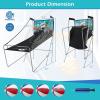 imageGoplus Foldable Dual Shot Basketball Arcade Game Basketball Hoop Game wElectronic Scoring 8 Game Modes 4 Balls Indoor Outdoor Electronic Basketball Game Machine for Kids Adults BlackGreen