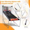 imageGoplus Foldable Dual Shot Basketball Arcade Game Basketball Hoop Game wElectronic Scoring 8 Game Modes 4 Balls Indoor Outdoor Electronic Basketball Game Machine for Kids Adults BlackBlack