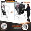 imageGoplus Foldable Dual Shot Basketball Arcade Game Basketball Hoop Game wElectronic Scoring 8 Game Modes 4 Balls Indoor Outdoor Electronic Basketball Game Machine for Kids Adults BlackWhiteblue