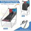 imageGoplus Foldable Dual Shot Basketball Arcade Game Basketball Hoop Game wElectronic Scoring 8 Game Modes 4 Balls Indoor Outdoor Electronic Basketball Game Machine for Kids Adults BlackRednavy