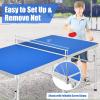 imageGoplus Foldable Ping Pong Table 100 Preassembled Table Tennis Table with Net 2 Paddles Ping Pong Balls Portable Table Tennis Game Set for Indoor OutdoorBlue60