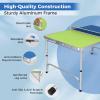 imageGoplus Foldable Ping Pong Table 100 Preassembled Table Tennis Table with Net 2 Paddles Ping Pong Balls Portable Table Tennis Game Set for Indoor OutdoorBlueGreen47