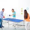 imageGoplus Foldable Ping Pong Table 100 Preassembled Table Tennis Table with Net 2 Paddles Ping Pong Balls Portable Table Tennis Game Set for Indoor OutdoorBlue60