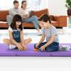 imageGoplus Folding Gymnastics Mat 6 x 2 x 2 Thick TriFold Exercise Tumbling Mat wCarrying Handles Hook ampamp Loop Fastener Gym mats for Home Fitness Yoga Aerobics Workouts Martial ArtsPurple