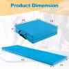 imageGoplus Folding Gymnastics Mat 6 x 2 x 2 Thick TriFold Exercise Tumbling Mat wCarrying Handles Hook ampamp Loop Fastener Gym mats for Home Fitness Yoga Aerobics Workouts Martial ArtsBlue