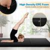 imageGoplus Folding Gymnastics Mat 6 x 2 x 2 Thick TriFold Exercise Tumbling Mat wCarrying Handles Hook ampamp Loop Fastener Gym mats for Home Fitness Yoga Aerobics Workouts Martial ArtsBlack