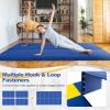 imageGoplus Folding Gymnastics Mat 6 x 2 x 2 Thick TriFold Exercise Tumbling Mat wCarrying Handles Hook ampamp Loop Fastener Gym mats for Home Fitness Yoga Aerobics Workouts Martial ArtsNavy