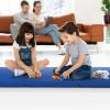 imageGoplus Folding Gymnastics Mat 6 x 2 x 2 Thick TriFold Exercise Tumbling Mat wCarrying Handles Hook ampamp Loop Fastener Gym mats for Home Fitness Yoga Aerobics Workouts Martial ArtsNavy