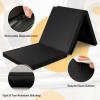 imageGoplus Folding Gymnastics Mat 6 x 2 x 2 Thick TriFold Exercise Tumbling Mat wCarrying Handles Hook ampamp Loop Fastener Gym mats for Home Fitness Yoga Aerobics Workouts Martial ArtsBlack