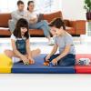 imageGoplus Folding Gymnastics Mat 6 x 2 x 2 Thick TriFold Exercise Tumbling Mat wCarrying Handles Hook ampamp Loop Fastener Gym mats for Home Fitness Yoga Aerobics Workouts Martial ArtsColorful
