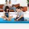 imageGoplus Folding Gymnastics Mat 6 x 2 x 2 Thick TriFold Exercise Tumbling Mat wCarrying Handles Hook ampamp Loop Fastener Gym mats for Home Fitness Yoga Aerobics Workouts Martial ArtsBlue