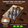 imageGoplus Foosball Table 20 Inch Mini Soccer Game Table with LED Lights 2 Footballs NonSlip Handle Indoor Portable Table Top Football Table for Kids Adults Party Bar Game Room Office