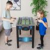 imageGoplus Foosball Table Freestanding Soccer Table Game with 2 Footballs Ergonomic Handle 18 Realistic Players Adults Youth Kids Foosball Games for Indoor Game Room Office Party