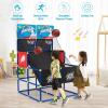 imageGoplus Kids Basketball Arcade Game Dual Shot Basketball Game for 2 Players with 4 Balls ampamp Inflation Pump Indoor Outdoor Sport Play Birthday Gift Basketball Toy Set for Toddlers Children Teens Youth