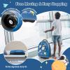 imageGoplus Kids Luggage 16 Carry on Suitcase with LED Wheels Waterproof Hard Shell Lightweight Rolling Luggage for Travel Birthday Christmas Gifts for Toddlers Children Boys Girls PinkBlueAstronaut