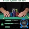 imageGoplus Poker Chip Set 300 PCS500 PCS 14 Gram Clay Poker Chips w Aluminum Case Card Decks Dealer Buttons Dices for Texas Holdem Blackjack Casino Gambling 500 PCS Chips Set300 PCS Chips Set