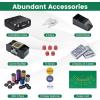 imageGoplus Poker Chip Set 600 PCS 14 Gram Clay Poker Chips wCase Automatic Card Shuffler 6 Decks Cards 5 Dices Card Shoe 3 Dealer Buttons Poker Felt Texas Holdem Blackjack Casino 600 PCS300 PCS