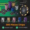imageGoplus Poker Chip Set 600 PCS 14 Gram Clay Poker Chips wCase Automatic Card Shuffler 6 Decks Cards 5 Dices Card Shoe 3 Dealer Buttons Poker Felt Texas Holdem Blackjack Casino 600 PCS300 PCS