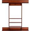 imageGoplus Pool Cue Rack Wall Mounted Billiard Stick Holder Made of Solid Pine Wood Holds 8 Cues ampamp Full Ball Set ampamp 1 Ball Rack Compact Billiards Accessories for Club Bar Brown