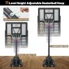 imageGoplus Portable Basketball Hoop 10FT Height Adjustable Basketball Goal w44 Shatterproof Backboard Outdoor Basketball Stand for Adults Teens Backyard Driveway4410FT  11Level  wWeight Bag