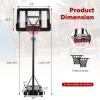 imageGoplus Portable Basketball Hoop 10FT Height Adjustable Basketball Goal w44 Shatterproof Backboard Outdoor Basketball Stand for Adults Teens Backyard Driveway42510FT  12Level  w2 Nets