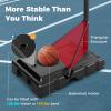 imageGoplus Portable Basketball Hoop 10FT Height Adjustable Basketball Goal w44 Shatterproof Backboard Outdoor Basketball Stand for Adults Teens Backyard Driveway4410FT  14Level