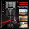 imageGoplus Portable Basketball Hoop 10FT Height Adjustable Basketball Goal w44 Shatterproof Backboard Outdoor Basketball Stand for Adults Teens Backyard Driveway42510FT  12Level  Weight Bag