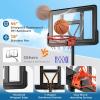 imageGoplus Portable Basketball Hoop 10FT Height Adjustable Basketball Goal w44 Shatterproof Backboard Outdoor Basketball Stand for Adults Teens Backyard Driveway4410FT  14Level