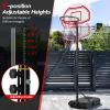 imageGoplus Portable Basketball Hoop 6487 FT Height Adjustable Basketball System with 2 Nets Fillable Base 2 Builtin Wheels 29 Backboard ampamp 16 Rim All Weather Basketball Stand for Outdoor Use