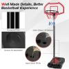 imageGoplus Portable Basketball Hoop 6487 FT Height Adjustable Basketball System with 2 Nets Fillable Base 2 Builtin Wheels 29 Backboard ampamp 16 Rim All Weather Basketball Stand for Outdoor Use