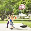 imageGoplus Portable Basketball Hoop 6487 FT Height Adjustable Basketball System with 2 Nets Fillable Base 2 Builtin Wheels 29 Backboard ampamp 16 Rim All Weather Basketball Stand for Outdoor Use