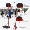 imageGoplus Portable Basketball Hoop Height Adjustable Basketball Goal System 65FT85FT wShatterproof Backboard Fillable Base ampamp Wheels Basketball Stand for Adult Kids Indoor Outdoor Use