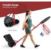 imageGoplus Portable Basketball Hoop Height Adjustable Basketball Goal System 65FT85FT wShatterproof Backboard Fillable Base ampamp Wheels Basketball Stand for Adult Kids Indoor Outdoor Use
