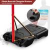 imageGoplus Portable Basketball Hoop Height Adjustable Basketball Goal System 65FT85FT wShatterproof Backboard Fillable Base ampamp Wheels Basketball Stand for Adult Kids Indoor Outdoor Use
